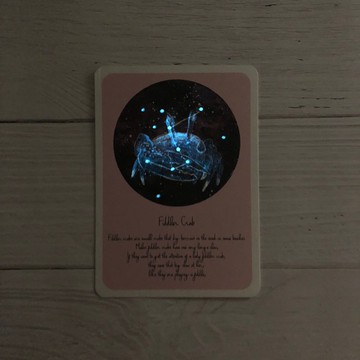 招潮蟹 星空明信片 (螢光)