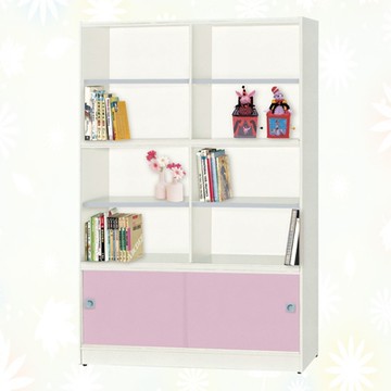 文創集 南亞塑鋼 桑尼多彩3.9尺雙推門&玻璃推門高書櫃(七色可選)-118.5x31x180cm免組