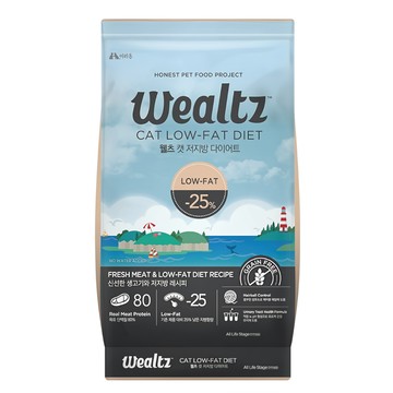 Wealtz 維爾滋 低脂高齡貓食譜 寵物糧 50%人用食材等級  1.2kg  1袋  天然無穀