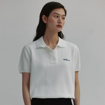 Qurbanic30夏季2026新款純棉POLO衫女翻領寬松休閑上衣短袖T恤女