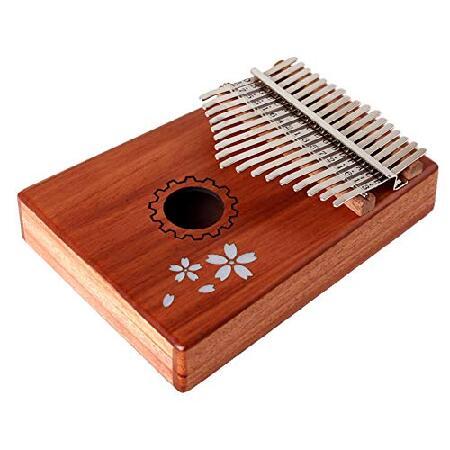 Kalimba Thumb Piano 17 Keys Solid Wood With Thumb Piano Carry Case, Cloth Tuning Kit Hammer, Thumb Piano Music Book, Thumb Piano Accessories, Gift for