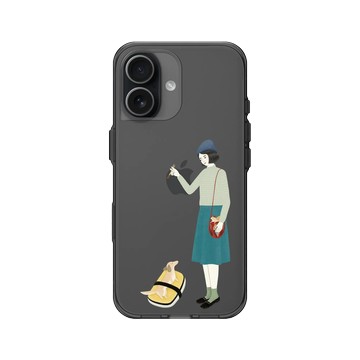 iPhone 17 Clear (相機按鈕) 酷墨灰 - 欣蒂小姐 Miss Cyndi - 臘玉子壽司