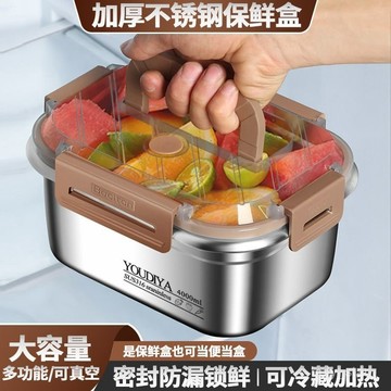 🔥臺灣出貨🔥【網紅爆款】316不銹鋼保鮮盒加厚帶蓋密封冰箱收納盒耐高溫戶外hhfoof