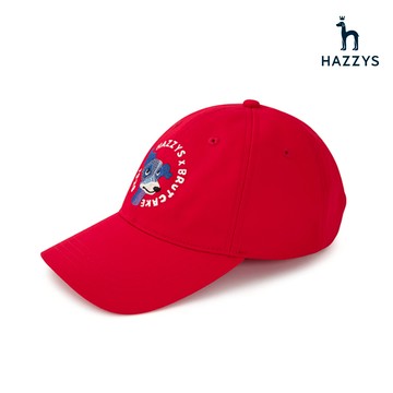 【HAZZYS】男款紅色透氣舒適親膚貼合棒球帽 YEX1C002