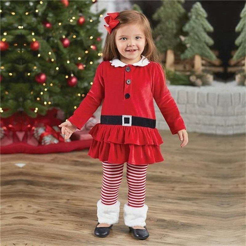 クリスマス サンタ 仮装 コスプレ 子供 女の子 ワンピース パンツ 2点セット クリスマス パーティー サンタ服 サンタクロース 通販 Lineポイント最大0 5 Get Lineショッピング