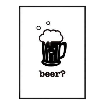 Beer  30 x 40cm  黑色