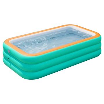 Chill Outdoor 充氣游泳池 204 x 128 x 47cm  1個  湖水綠/橘色/白色