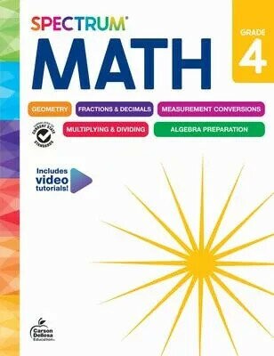 Spectrum Math Workbook, Grade 4 (1版) Spectrum 2024 Spectrum