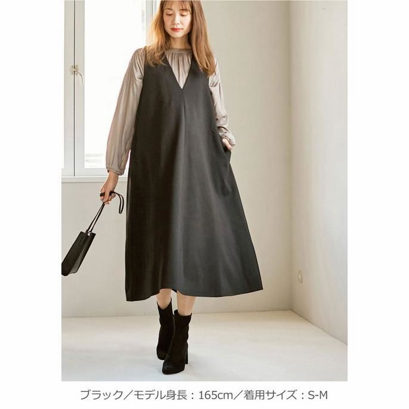 授乳服 マタニティ 服 ワンピース Vネック ポンチ フレアー