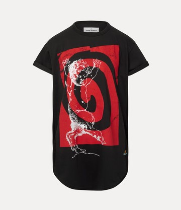 Vivienne Westwood Swirl Longline T-shirt Cotton Black XS Unisex