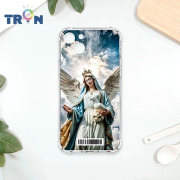 TRON IPhone 15 PLUS 聖母寫實派 四角防摔載具殼 軟殼 手機殼