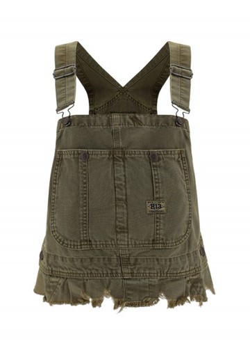 R13 - Damon Overall Bib - Womens - Green