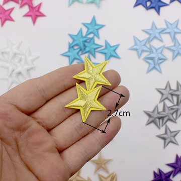 布貼補丁貼衣服褲子羽絨裝飾修補小洞燙熨貼花星星刺繡貼布