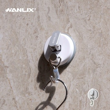 現貨贈輔助貼片【Hanlix亨利士】MIT台灣製 強力吸盤耐重5kg 問號掛勾【9475X58】無痕掛勾 免釘牆