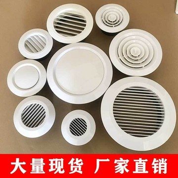 🔥臺灣24H🔥新風口 圓形出風口 可調送排氣口 新風係統吊頂裝飾通風口蓋罩