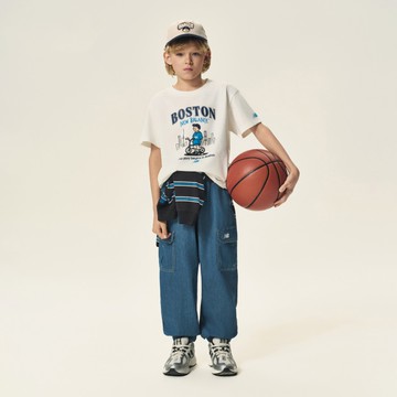 New Balance 短袖上衣 中大童 短袖上衣 7EF3402WIV-F