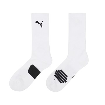 Puma 籃球襪 Fashion Basketball Socks 白 黑 厚底 中筒 運動襪 球襪 襪子 BB143901