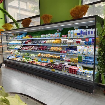 【台灣公司 可開發票】雪銳龍水果風幕柜超市便利店酸奶飲料冷藏陳列冷柜商用立式風幕柜