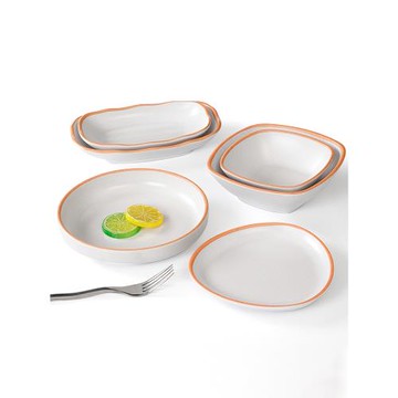 祥源美密胺餐具盤子商用創意碟子菜盤仿瓷塑料餐廳飯店涼菜盤餐盤