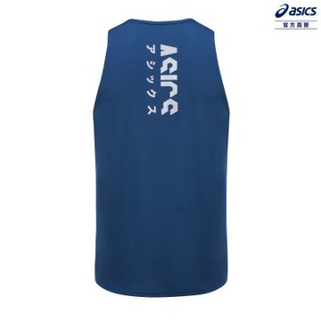 ASICS 亞瑟士 背心 男款 KATAKANA 亞洲版 跑步上衣 2011D489-400
