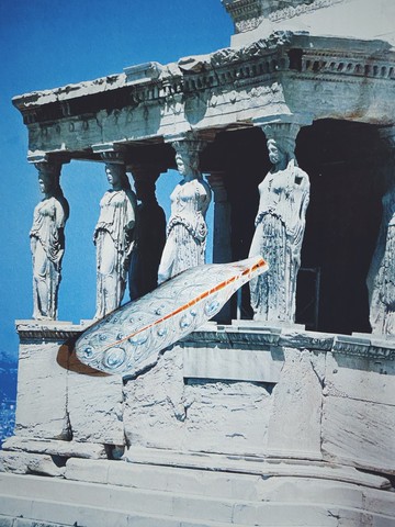 木刻手繪墜飾 - 羽毛