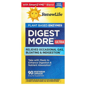 Renew Life, DigestMore™ 優效酶配方，90 粒素食膠囊