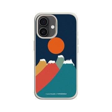 iPhone 16 SolidX 貝殼灰 - ilovedoodle (Lim Heng Swee) - Cat Landscape - Colorful Mountains 貓咪五彩山