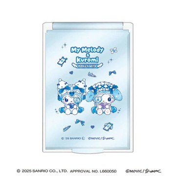 小禮堂 Sanrio 三麗鷗 x Dolly Mix 塑膠方形隨身鏡 (機械天使)