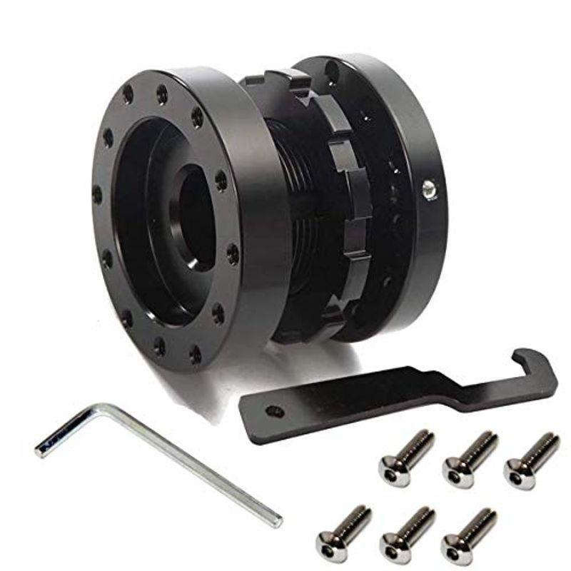 SC RACING ステアリングボス スペーサー 調整式 40mm~70mm ブラック アルミ 軽量 ダブルナット方式 通販  LINEポイント最大0.5%GET LINEショッピング