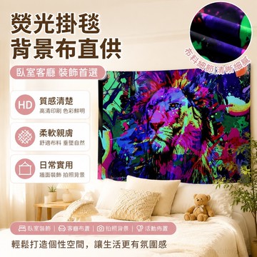 熒光掛毯背景布直供臥室客廳裝飾品掛毯 拍照背景墻掛毯 背景墻布 攝影布 背景牆 臥室裝飾 螢光掛布