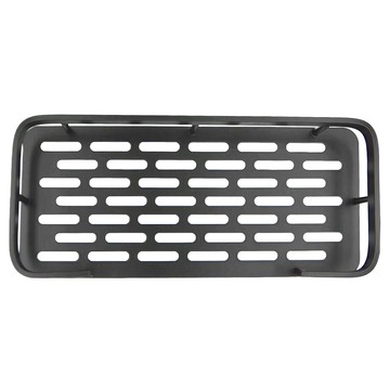 FANCY LIFE 太空鋁廚房浴室置物架 四角款 黑色  1盒