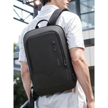 雙肩包男士商務出差辦公休閑超輕薄輕便筆記本通勤電腦公文小背包