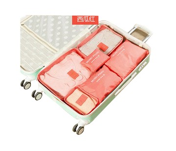 [Parade 3C] 旅行用品六件組收納袋 西瓜紅-[Parade 3C] 旅行用品六件組收納袋 西瓜紅