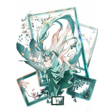 大促優惠囉😊初音未來 初音ミクfuryu紀念新款立牌自製桌麵擺件送朋友閨蜜禮物
