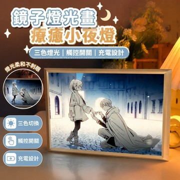 葬送的芙莉蓮周邊🎁費倫景品修塔爾克欣梅爾海塔艾冉尤蓓爾葬送的芙莉蓮周邊鏡子燈光畫辛美爾臥室小夜燈充電禮物送朋友