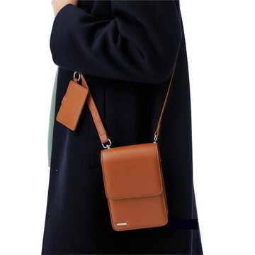 日韓ins豎款斜挎手機包 小眾簡約設計質感小方包子母街拍裝飾潮包