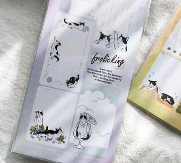 嬉戲葡萄紫紫 咕卡貼紙 手帳裝飾素材