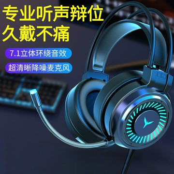 批發G58電腦耳機頭戴式電競遊戲7.1聲道吃雞有線耳麥帶麥克風耳機 鑫弘-數碼配件