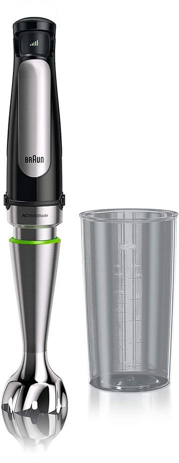 【日本代購】BRAUN 博朗手動攪拌機多功能快速7 1台2用[扭蛋・混合] 2020年款搭載主動刀片技術斷奶器MQ7000X 黑色/銀色