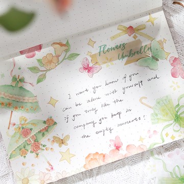 🍋檸檬青🍋清倉現貨甜夢幻境系列夢幻手繪貼紙4款40枚入手帳裝飾素材