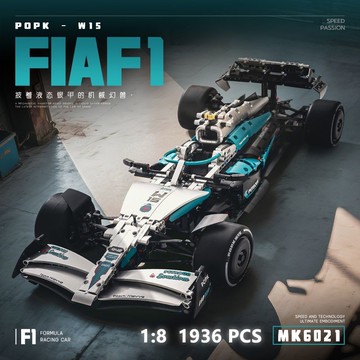 兼容樂高奔馳F1方程式賽車模型高難度拚裝積木玩具車機械組【LES積木】