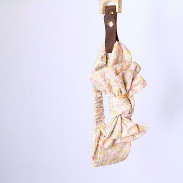 魔女琪琪髮帶-花漾年華 鬆緊交叉頭巾 兒童母女寶寶 彈性寬版頭帶