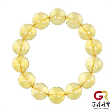 【正佳珠寶】琥珀 頂級高凈水金珀 15.8-16.2mm 琥珀金珀手珠｜日本彈力繩