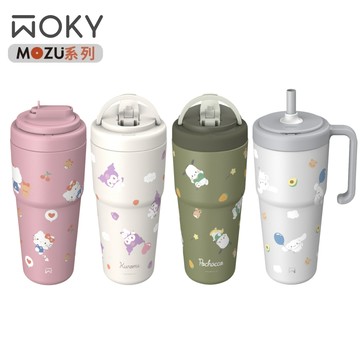 【WOKY x 三麗鷗】渾圓杯3.0保溫瓶800ml-MOZU系列(Kitty/酷洛米/大耳狗/美樂蒂)