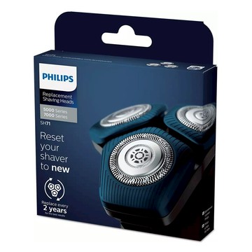【PHILIPS 飛利浦】電動刮鬍刀專用刀頭 SH71  原廠盒裝公司貨 適用S5000/S7000系列