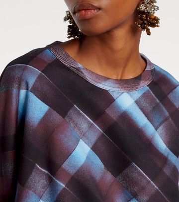 Dries Van Noten Checked cotton sweatshirt