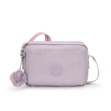 薰粉紫多層隨身斜背包-ABANU M