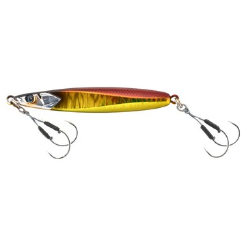 SAME 莎美 OCEAN BLADE Jig short 虎嘯鐵板  藍斑馬紋夜光  300g  1個