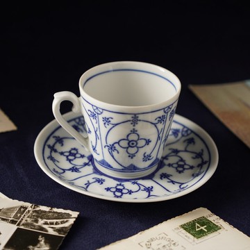 德國Winterling唐草Blau saks咖啡杯/茶杯組