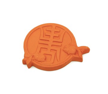 長壽有餘 磚雕吸水杯墊